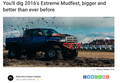 WHAT’S ALL THE BUZZ ABOUT? EXTREME MUDFEST FEATURED IN CALGARY DAILY HIVE